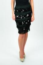  Fringe Sequined Skirt