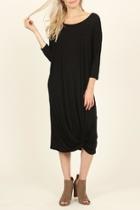  Dolman Twisted Knot Dress