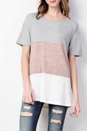  Casual Color-block Tee