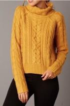  Mustard Chunky Sweater