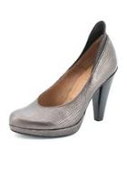  Pewter-bronze Leather Pump