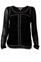  Black Studded Top