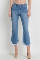 Cropped Fringe Jeans