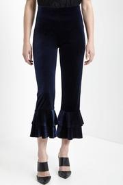  Velvet Ruffle Capris