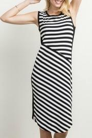  Striped Longline Dress