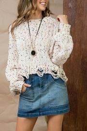  Confetti Distressed Sweater