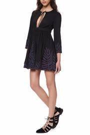  Leaf Embroidered Dress