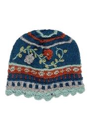  Floral Knit Hat