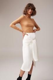  Fitted Linen Skirt