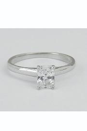  14k White Gold Radiant Cut Diamond Ring
