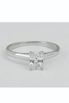  14k White Gold Radiant Cut Diamond Ring