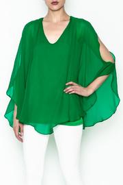  Sheer Overlay Blouse