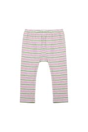  Pink And Khaki Stripe Organic Leggings