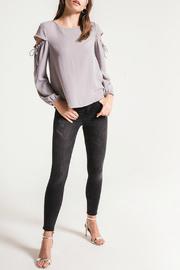  Brenda Cut & Tie Sleeve Blouse