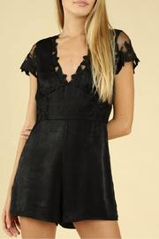  Lace Sleeve Romper