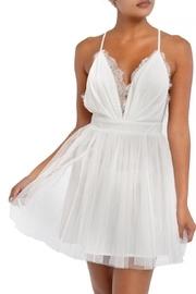  Mesh Lace Mini-dress