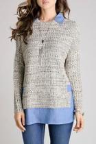  Denim Lined Sweater