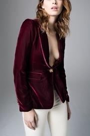  Velvet Lapel Blazer