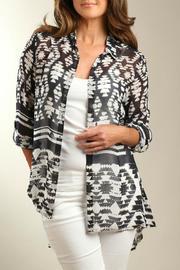  Aztec Chiffon Shirt