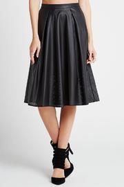 Leather Perforated Skirt