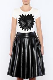  Leather Floral Tee