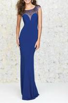  Illusion Neckline Dress