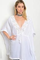  White Cover Up Top