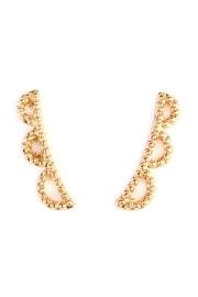  Scallop-design Earring Crawlers