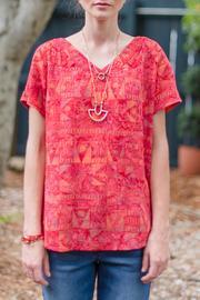  Red Batik Blouse