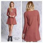  Brick Striped Dress
