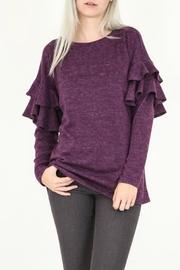  Ruffle Long Sleeve Top