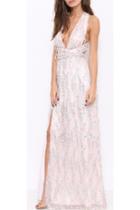  Pink Sequence Gown