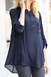  Navy Casual Top