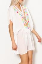  Bead & Tassel Trim Coverup