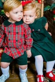  Forest Corduroy/tartan-plaid Dressy-short-set