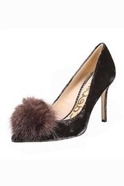  Velvet Pompom Heels