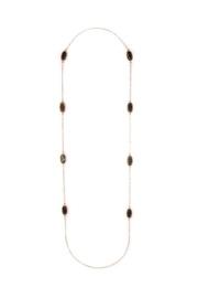  Lacquer-oval-shape Necklace