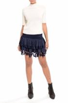  Satin Ruffle Skirt
