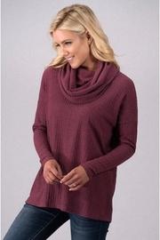  Mauve Cowl-neck Sweater