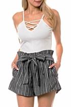  Striped Front-tie Detail