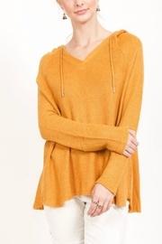  Mustard Knit Hoodie