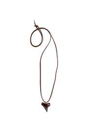  Deerskin Shark Tooth Pendant