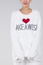  Make-a-wish Graphic Sweater