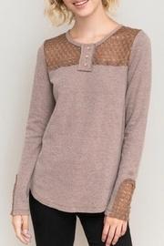  Lace Detail Henley
