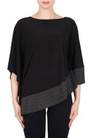  Black Top W White Polka Dots
