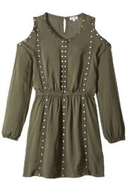  Green Cold-shoulder Dress