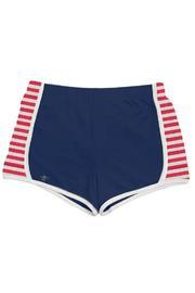  Navy Jersey Stripes Shorts