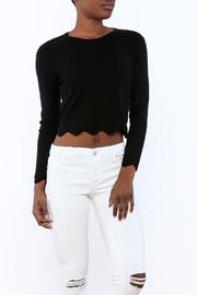  Scalloped Crop Top