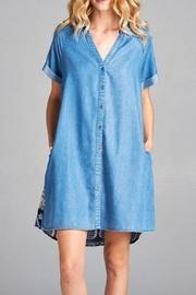  Denim Button-up Dress