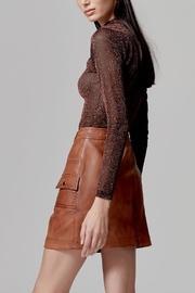 Amber Leather Skirt
